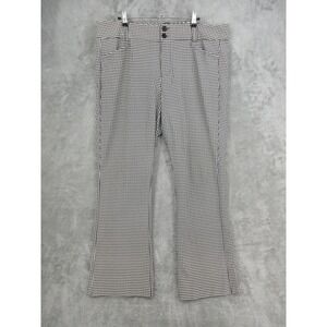 Studio by Torrid Pants Womens 20R Houndstooth Flare Leg Trouser Academia Career